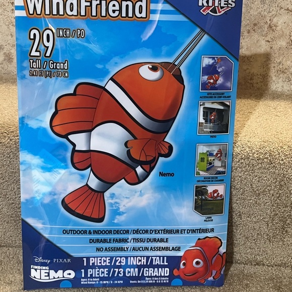 Disney Accents Xkites Windfriend Finding Nemo 3d Nylon Windsock 29 Tall New Poshmark